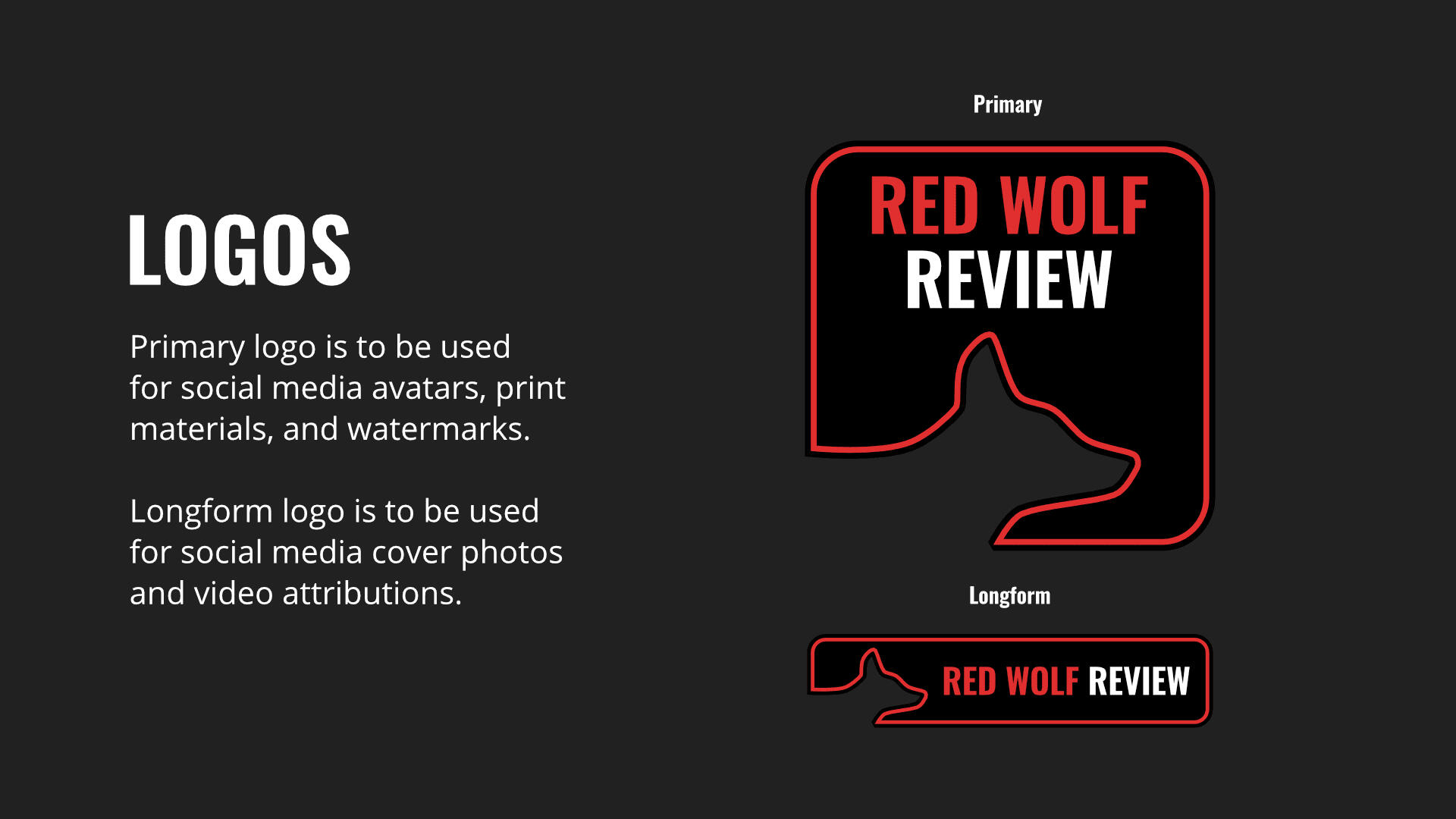 Red Wolf Review Logos 1 Red Wolf Review Logos 1